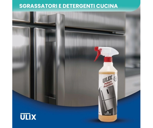 Ulix Pulitore Protettivo – Acciaio Lucido e Protetto Pronto all’Uso 750 ML - CT DA 3 PZ