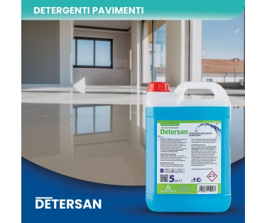 Detersan – Detergente Igienizzante per Pavimenti Ad Azione Deodorante  5 LT - CT DA 2 PZ