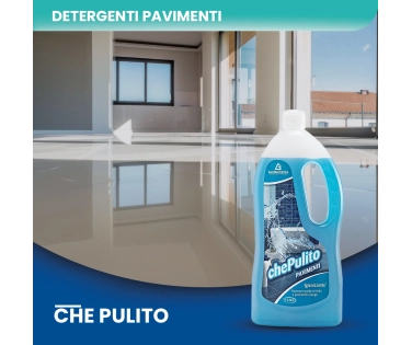 Che Pulito – Detergente Lavapavimenti Igienizzante e Deodorante 1 LT - CT DA 12 PZ