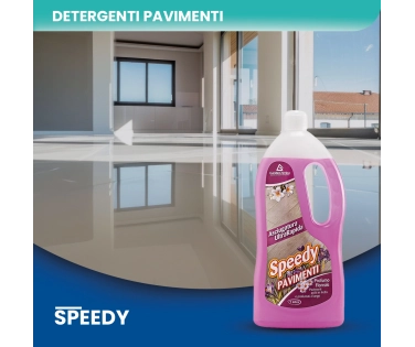 Speedy Pavimenti – Detergente Lavapavimenti Alcolico Effetto Brillantante 1 LT - CT DA 12 PZ