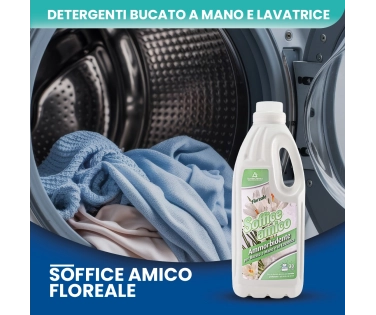 Soffice Amico – Ammorbidente Bucato Floreale 2 LT | Morbidezza e Freschezza - CT DA 8 PZ