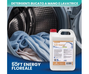 Soft Energy – Ammorbidente Bucato Floreale 5 LT| Morbidezza e Freschezza - CT DA 2 PZ