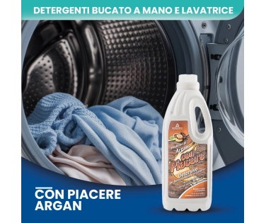 Con Piacere – Detersivo Lavatrice Argan 2 LT | Bucato Pulito e Profumato - CT DA 8 PZ