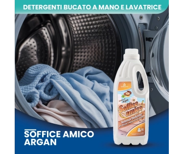 Soffice Amico – Ammorbidente Bucato Argan 2 LT | Morbidezza e Freschezza - CT DA 8 PZ