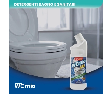 Wc Mio – Gel Igienizzante e Disincrostante Profumato alla Mandorla per WC 750 GR - CT DA 12 PZ
