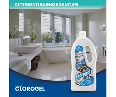 Clorogel Candeggina Gel Igienizzante e Sbiancante 1 LT - CT DA 12 PZ
