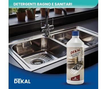 Dekal – Detergente Disincrostante Anticalcare per Sanitari e Superfici Resistent 1 KG -  CT DA 12 PZ