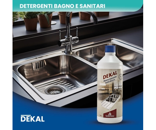 Dekal – Detergente Disincrostante Anticalcare per Sanitari e Superfici Resistent 1 KG -  CT DA 12 PZ