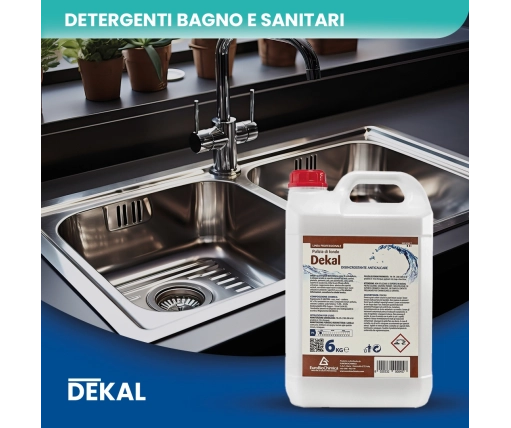 Dekal – Detergente Disincrostante Anticalcare per Sanitari e Superfici Resistent 6 KG -  CT DA 2 PZ