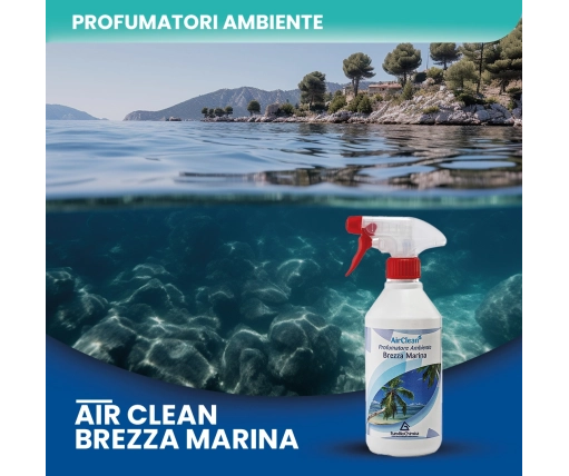 Air Clean Brezza Marina - Profumatore ambiente a lunga durata 500 ML - CT DA 12 PZ