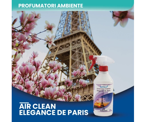 Air Clean Elegance De Paris - Profumatore ambiente a lunga durata 500 ML - CT DA 12 PZ