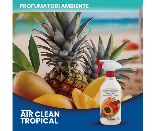Air Clean Tropical - Profumatore ambiente a lunga durata 500 ML - CT DA 12 PZ